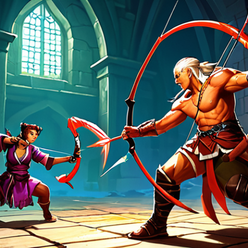 Home 6 **
* **Prompt:** A vibrant and action-packed scene from Dungeon & Fighter. A new player character, looking slightly overwhelmed but determined, is being aided by a powerful Archer Assist character. The Archer is unleashing a volley of arrows towards a menacing monster, creating a visual contrast between the novice and the experienced assist. Focus on dynamic poses and bright colors to represent the helpfulness and excitement of the Assist System.
**